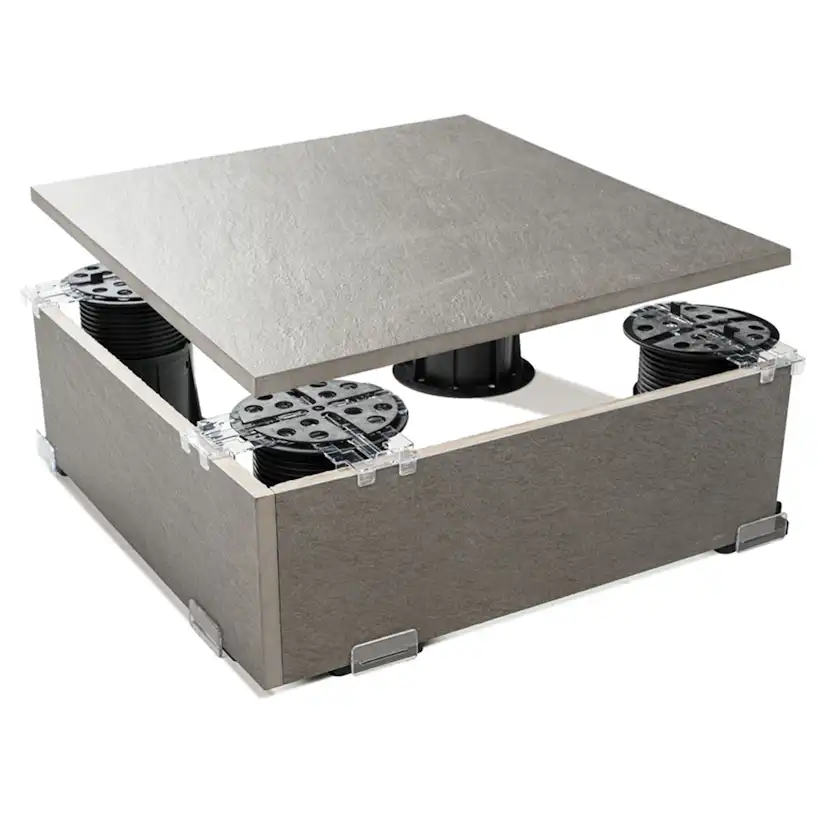 Sockelfäste Tebo PB-End Plast